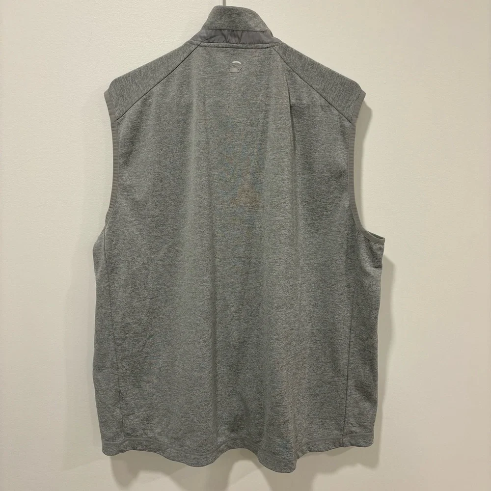 Vineyard Vines Men’s Fairhaven Vest Golf Gray Camo OTG Performance Zip Up Sport
